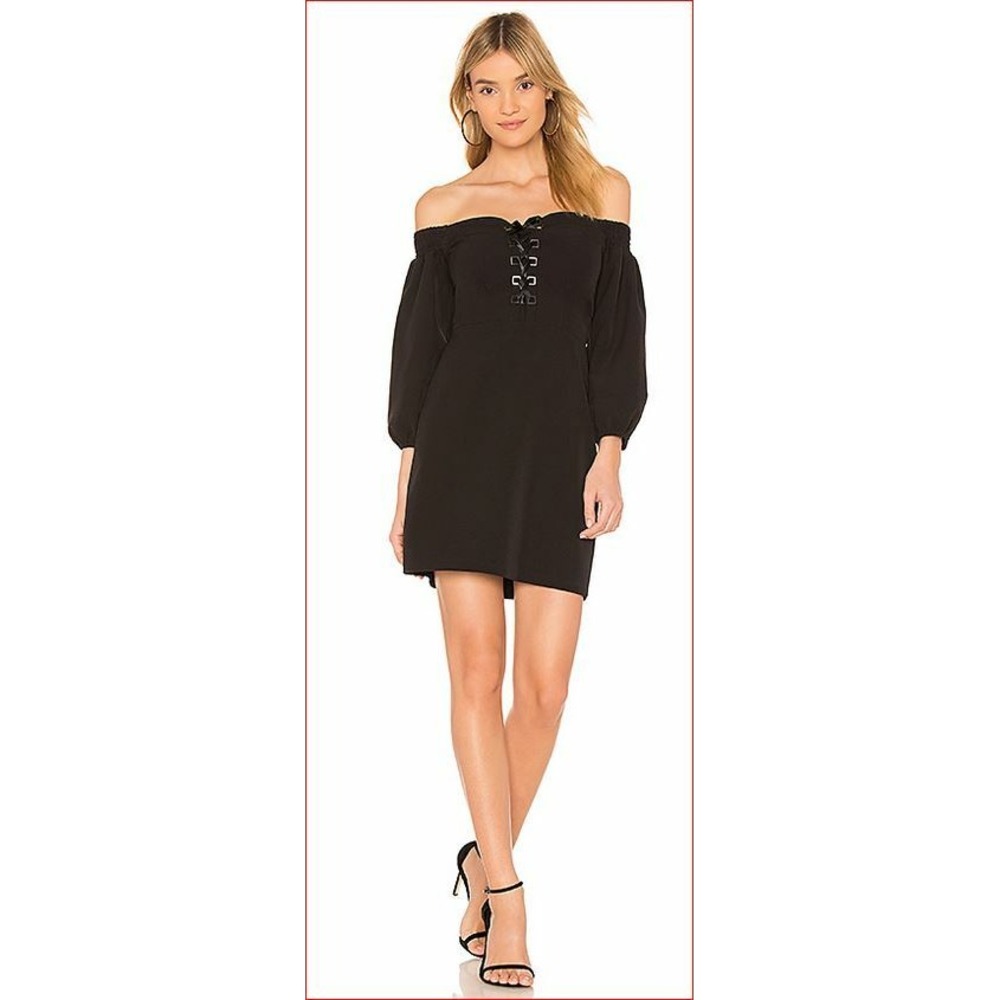 Devlin women dress Lydia black 0 MSRP $128